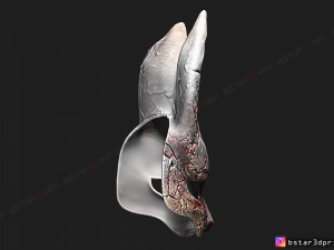 the huntress mask from dead by daylight - the rabbit mask for halloween cosplay Modelo de Impressão 3D