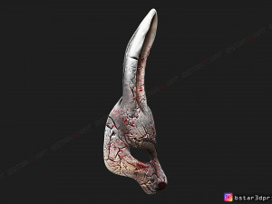 the huntress mask from dead by daylight - the rabbit mask for halloween cosplay Modelo de Impressão 3D
