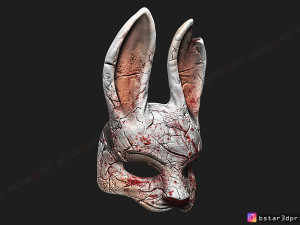 the huntress mask from dead by daylight - the rabbit mask for halloween cosplay Modelo de Impressão 3D