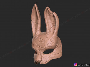 the huntress mask from dead by daylight - the rabbit mask for halloween cosplay Modelo de Impressão 3D