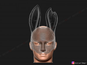 the huntress mask from dead by daylight - the rabbit mask for halloween cosplay Modelo de Impressão 3D