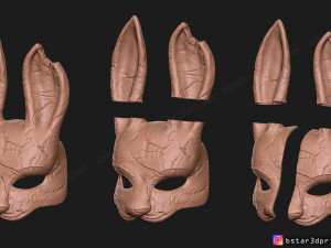 the huntress mask from dead by daylight - the rabbit mask for halloween cosplay Modelo de Impressão 3D