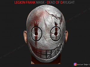 lejyon frank maskesi - g&uuml;n ışığında &ouml;l&uuml; - korku maskesi 3d baskı modeli 3D Baskı Modeli