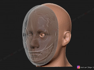 the legion frank mask - dead by daylight - the horror mask 3d print model Modelo de Impressão 3D