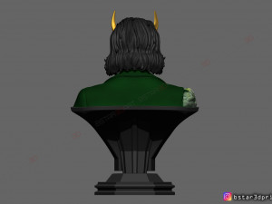 loki bust - tv series 2021 - marvel comics 3d print model Modelo de Impressão 3D