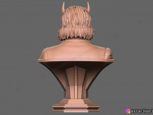 loki bust - tv series 2021 - marvel comics 3d print model Modelo de Impressão 3D