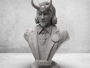 loki bust - tv series 2021 - marvel comics 3d print model Modelo de Impressão 3D