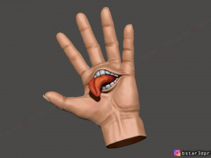 yuji itadori hand - sukuna mouth - jujutsu kaisen cosplay decor 3d print model 3D Принт Модель