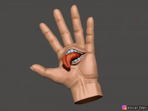 Ręka Yuji Itadori - usta Sukuna - jujutsu kaisen wystr&oacute;j cosplay Model wydruku 3D Model do druku 3D