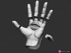 Ręka Yuji Itadori - usta Sukuna - jujutsu kaisen wystr&oacute;j cosplay Model wydruku 3D Model do druku 3D