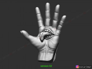 yuji itadori hand - sukuna mouth - jujutsu kaisen cosplay decor 3d print model 3D Принт Модель