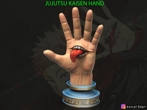 yuji itadori hand - sukuna mouth - jujutsu kaisen cosplay decor 3d print model 3D Принт Модель