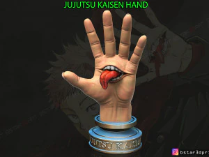 Ręka Yuji Itadori - usta Sukuna - jujutsu kaisen wystr&oacute;j cosplay Model wydruku 3D Model do druku 3D