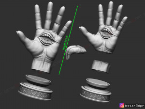 yuji itadori hand - sukuna mouth - jujutsu kaisen cosplay decor 3d print model 3D Принт Модель