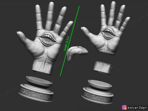 Ręka Yuji Itadori - usta Sukuna - jujutsu kaisen wystr&oacute;j cosplay Model wydruku 3D Model do druku 3D