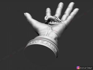 yuji itadori hand - sukuna mouth - jujutsu kaisen cosplay decor 3d print model 3D Принт Модель