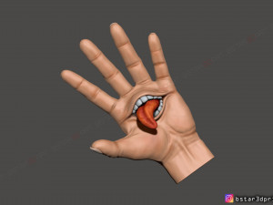 yuji itadori hand - sukuna mouth - jujutsu kaisen cosplay decor 3d print model 3D Принт Модель