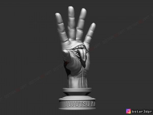 yuji itadori hand - sukuna mouth - jujutsu kaisen cosplay decor 3d print model 3D Принт Модель