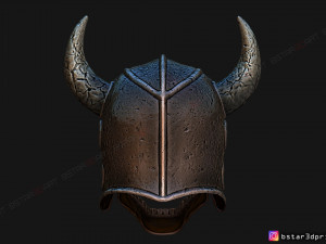 viking warrior skull helmet - halloween cosplay mask 3d print model 3D Принт Модель