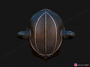 viking warrior skull helmet - halloween cosplay mask 3d print model 3D Принт Модель