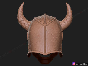 viking warrior skull helmet - halloween cosplay mask 3d print model 3D Принт Модель