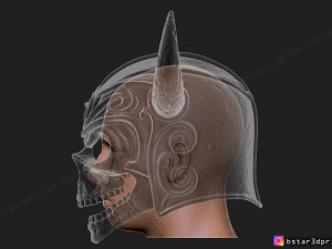 viking warrior skull helmet - halloween cosplay mask 3d print model 3D Принт Модель