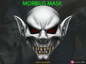 masque morbius - marvel comics - dracula halloween cosplay mod&egrave;le d'impression 3d Modèles 3D en vedette