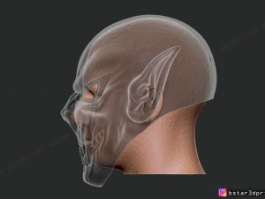 morbius mask - marvel comics - darcula halloween cosplay 3d print model Model do druku 3D