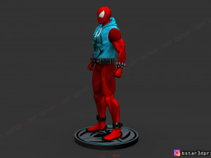 scarlet spider -spider man - marvel comics - high quality 3d print model 3D Принт Модель