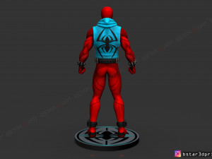 scarlet spider -spider man - marvel comics - high quality 3d print model 3D Принт Модель
