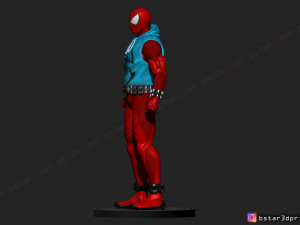 scarlet spider -spider man - marvel comics - high quality 3d print model 3D Принт Модель