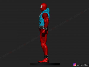 scarlet spider -spider man - marvel comics - high quality 3d print model 3D Принт Модель