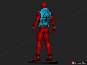 scarlet spider -spider man - marvel comics - high quality 3d print model 3D Принт Модель
