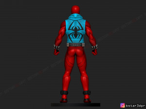 scarlet spider -spider man - marvel comics - high quality 3d print model 3D Принт Модель