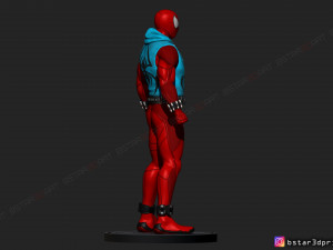 scarlet spider -spider man - marvel comics - high quality 3d print model 3D Принт Модель
