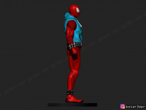 scarlet spider -spider man - marvel comics - high quality 3d print model 3D Принт Модель