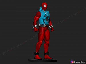 scarlet spider -spider man - marvel comics - high quality 3d print model 3D Принт Модель