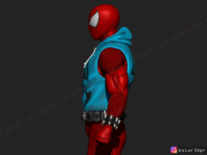 scarlet spider -spider man - marvel comics - high quality 3d print model 3D Принт Модель