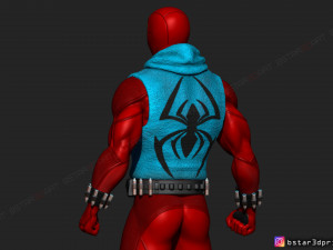 scarlet spider -spider man - marvel comics - high quality 3d print model 3D Принт Модель