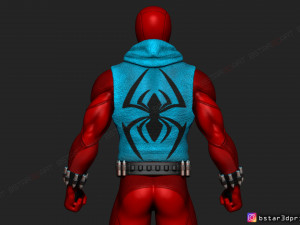 scarlet spider -spider man - marvel comics - high quality 3d print model 3D Принт Модель