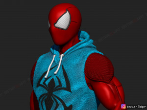 scarlet spider -spider man - marvel comics - high quality 3d print model 3D Принт Модель