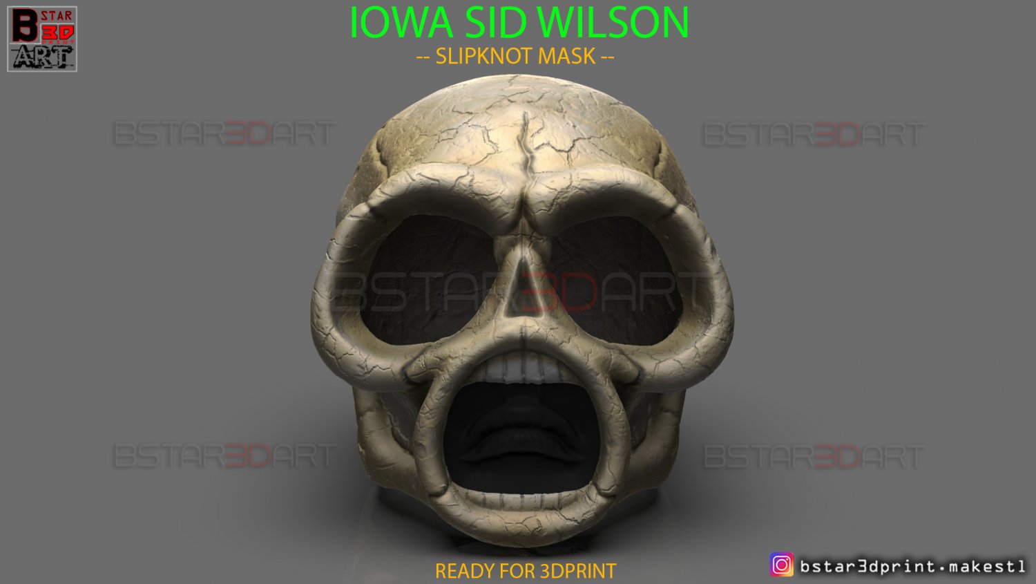 wilson mask - slipknot mask - cosplay 3d print model 3D Print Model in Toys 3DExport