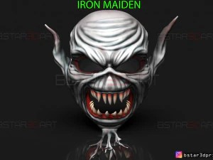 máscara de doncella de hierro - legado de la bestia cosplay modelo de impresión 3d Modelo de impresión 3D