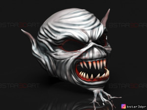 iron maiden mask - legacy of the beast cosplay 3d print model Modelo de Impressão 3D
