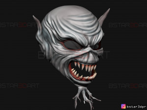 iron maiden mask - legacy of the beast cosplay 3d print model Modelo de Impressão 3D