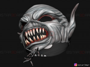 iron maiden mask - legacy of the beast cosplay 3d print model Modelo de Impressão 3D