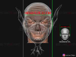 iron maiden mask - legacy of the beast cosplay 3d print model Modelo de Impressão 3D