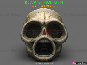 iowa sid wilson mask - slipknot mask - halloween cosplay 3d print model 3D-printmodel