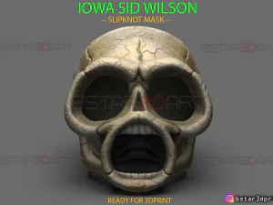 iowa sid wilson mask - slipknot mask - halloween cosplay 3d print model 3D Print Model