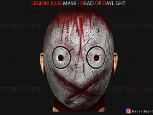 lejyon julie maskesi - g&uuml;n ışığında &ouml;l&uuml; - korku maskesi 3d baskı modeli 3D Baskı Modeli